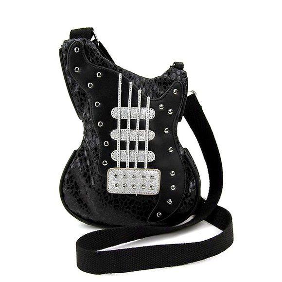 Other - Happy Kids Black Guitar Crossbody Bag